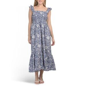 MAREA Indigo Sasco Floral Maxi Dress